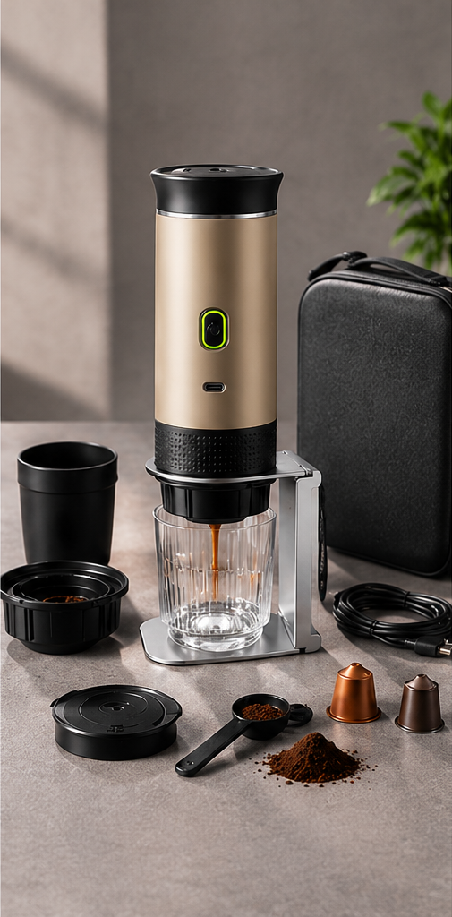 Cafetera 3 en 1 Espresso Portátil Inalámbrica